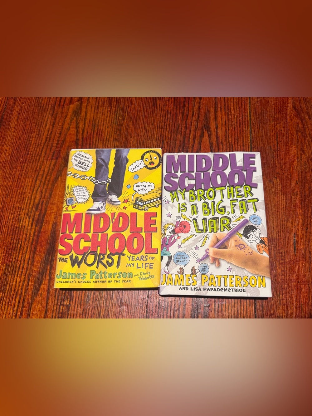 2 Middle School Books By James Patterson Hardcover